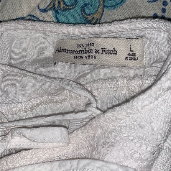 White Abercrombie boho dress w/ halter neckline - Picture 7 of 7